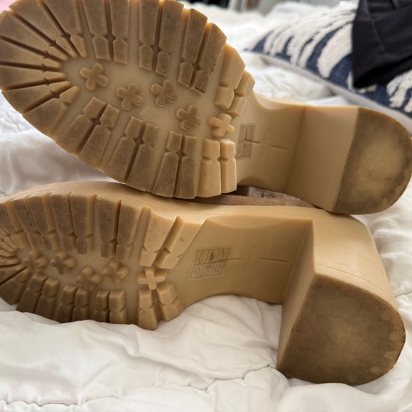 Dolce Vita Taupe Heeled Boots - Picture 3 of 5